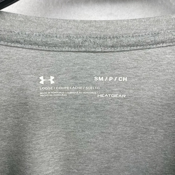 Under Armour Padres Baseball T Shirt Men's Sz S Gray Crew Neck Heatgear Loose - Picture 10 of 11